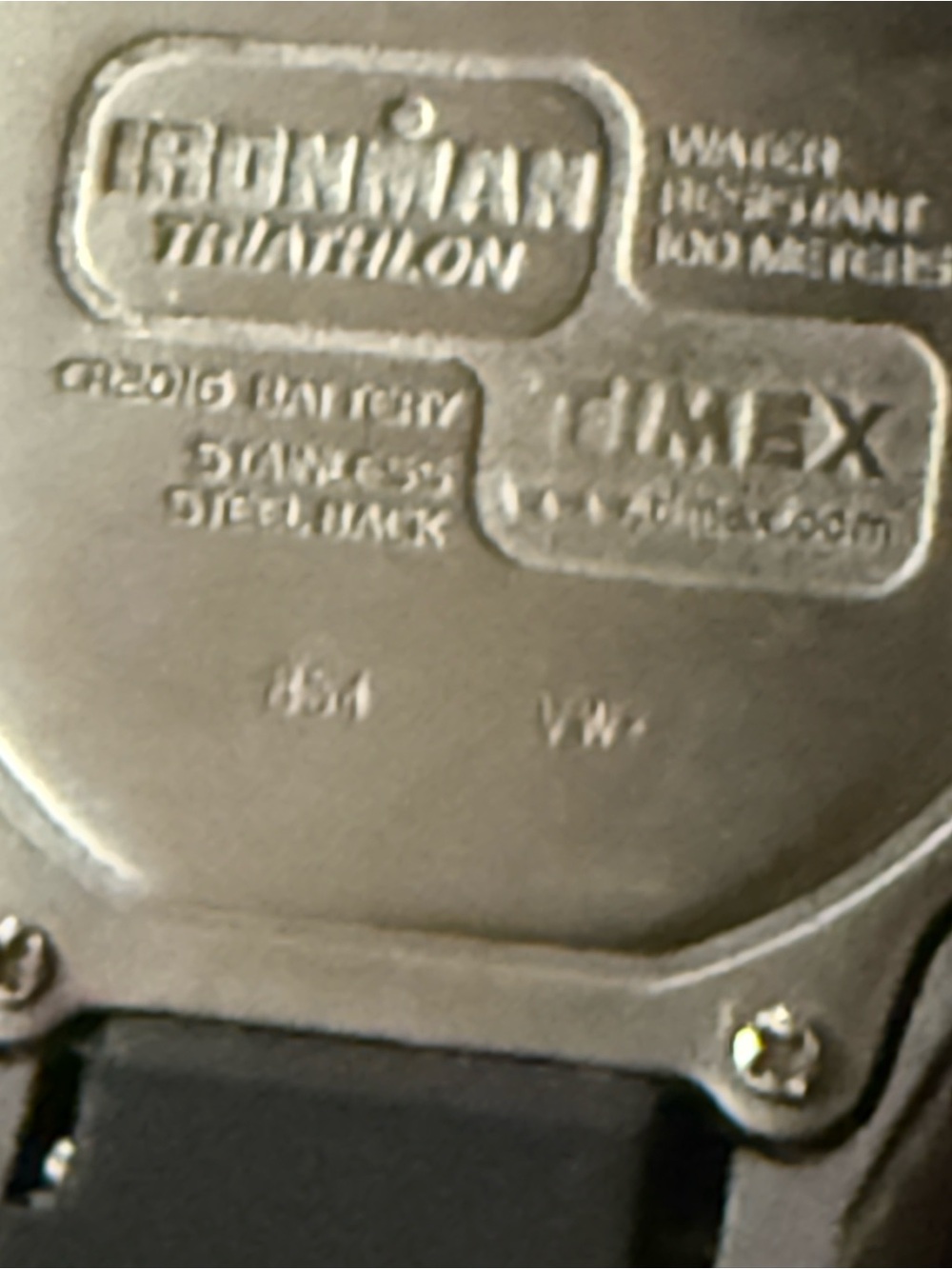 Vintage Timex Ironman Triathlon 10 lap WR100M Digital Watch module 854 indiglo - Picture 2 of 2